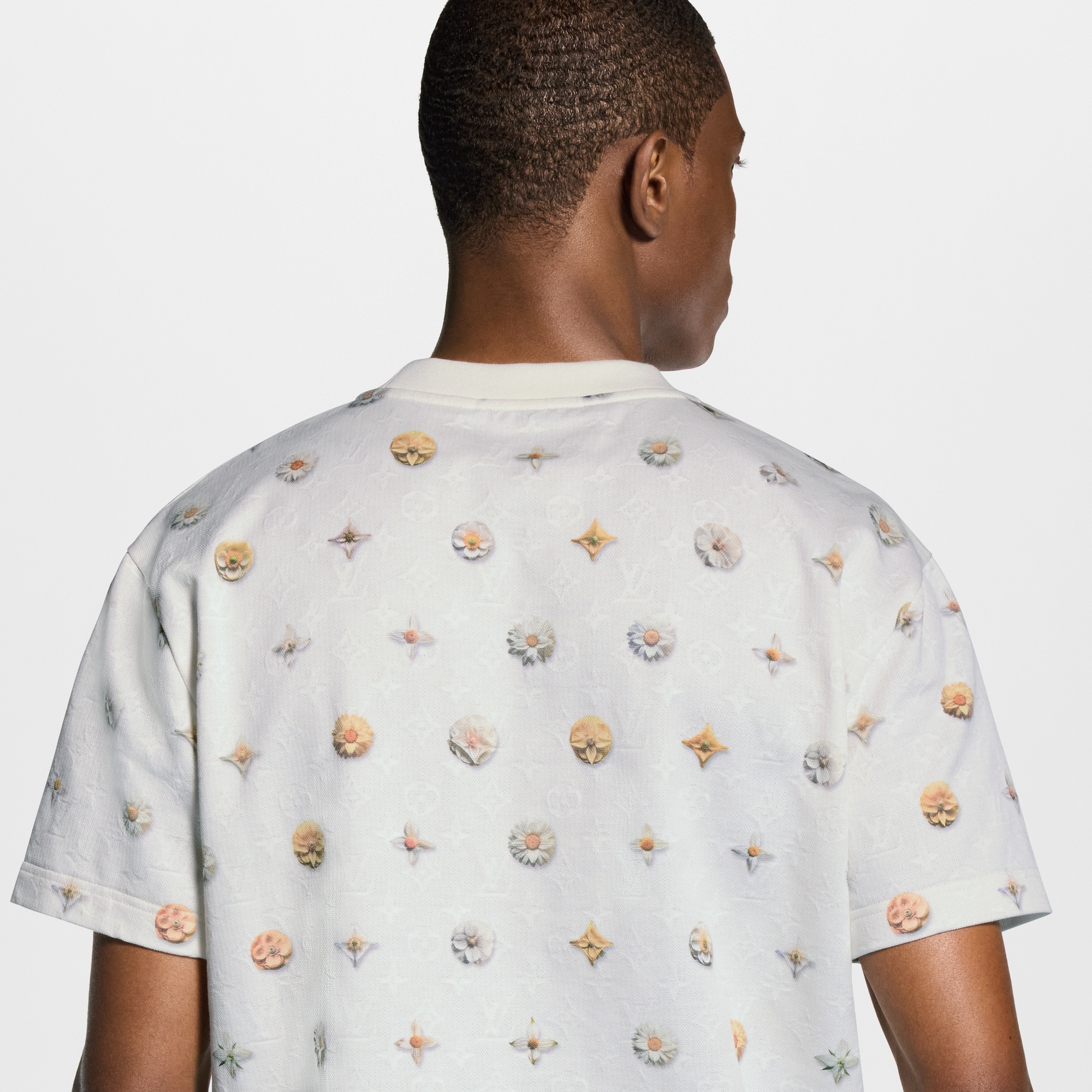 ルイヴィトン★Since1854 モノグラム ジャカードTシャツ XL 総柄 オーバープリント モノグラム ジャカード Tシャツ ｜ルイ・ヴィトン